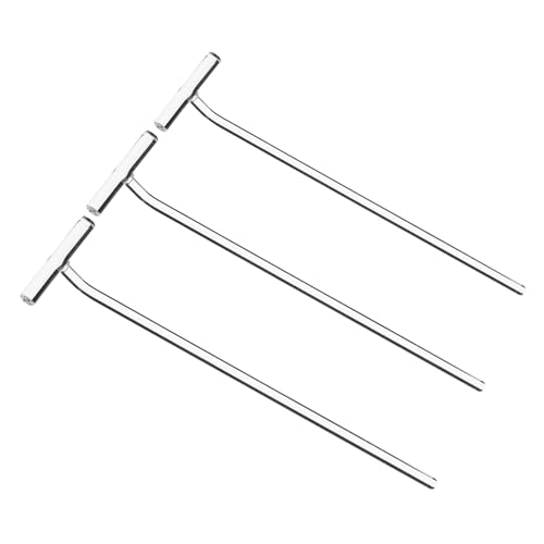 Ciieeo Scientific Cell Spreader Sticks 3pcs Glass Coating Rods for Laboratory Use