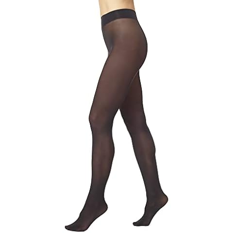 HUE Women's Opaque Tight Sheer To Waist, Black, 3 Cover