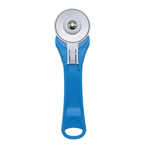 Cutter Rotatif de coutures 45mm - Outil de Coupe Tissu avec Lame Aiguisée y Acier | Rouleau de Découpe pour , acolchado, Papel, Cuir, Simili Cuir, Lame Remplaçable Ergonomique Débutants