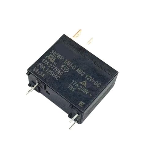 Relé de aire acondicionado 302WP-1AH-C M02 12VDC 17A de 4 pines NA