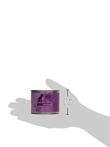 dogz finefood Hundefutter nass - N° 10 Lamm - Feinkost Nassfutter für Hunde & Welpen - getreidefrei & zuckerfrei - hoher Fleischanteil, 6 x 200 g Dose