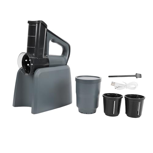 Rallador eléctrico de queso acero inoxidable y ABS miniatura 6