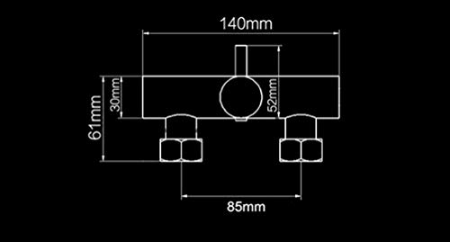 White Stoving Varnish Hot and Cold Bidet Bathroom Shower Toilet Jet Cleaner Spray Wall Mount Faucet (Color) - Image 6