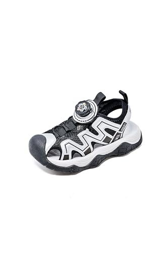 Kids Unisex Fashion Sport Trekking Sandals, Bulky Head Espadrilles Labyrinth, Breathable Mesh, EVA TPR-Blend Sole