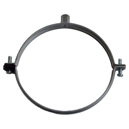 qpool24 - 2 Stück - Maxi Schraub-Rohrschelle/Halter/Befestigung •129-157mm •Festpunkt ohne Einlage Größe 129-134 mm