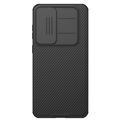 Image of Nilkin Classic Series for Samsung S25 FE Case with Camera Cover, [Camera Lens Protector] [Scratch-Resistant] [360 Full Protection] Shockproof Slim Phone Case (Black, S25-FE)