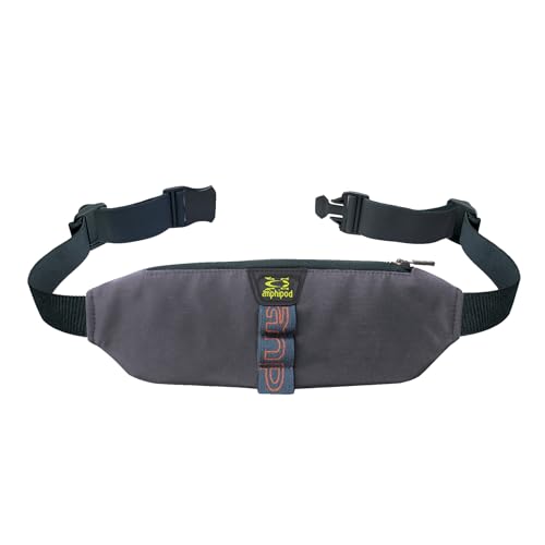 Amphipod AirFlow Trail Pack, Runners Storage Waist Pack Belt for Running & Jogging, Men & Women - Charcoal - XL