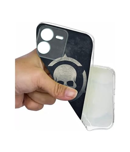 Image of Skull Pattern Print Design Printed Silicon Soft TPU Back Case Cover for iQOO Z9 5G, Multicolor