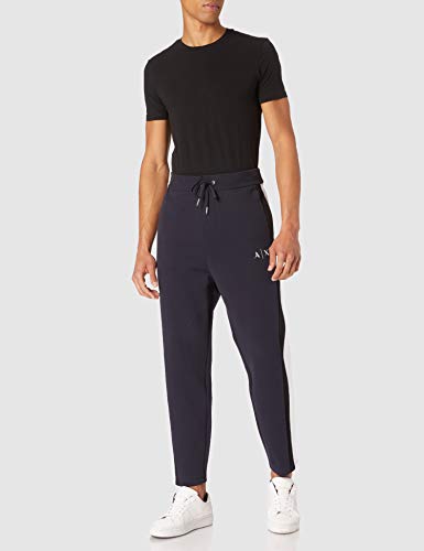 ARMANI EXCHANGE Pantaloni Felpati, Navy White