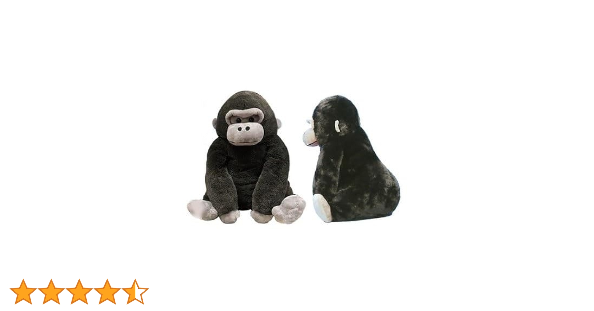 RUSS社　Jabar ゴリラ　ブルー　ぬいぐるみ　グリッター Amazon.co.jp: アミューズ くったりゴリラST (ブラック