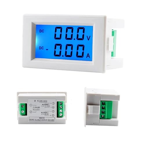 Voltímetro CC amperímetro digital pantalla LCD 0-199.9V 10A 3