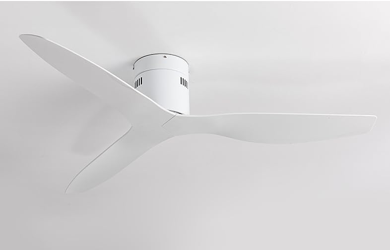 Image of oltao Titan Hugger Fan with Lights, 6 Speeds DC Reversible, Modern Low Profile Ceiling Fans for Bedroom, Living Room and Garage White