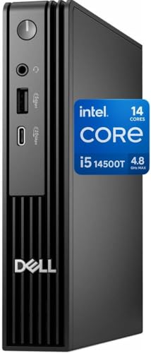 Image of Dell Pro Micro Business Desktop(Replace Optiplex 7020 MFF), Intel i5-12500T, 6 Cores, up to 4.40 GHz, 16GB DDR5 RAM, 512GB PCIe SSD, RJ-45 Ethernet, HDMI, DP, WiFi 6E, Windows 11 Pro