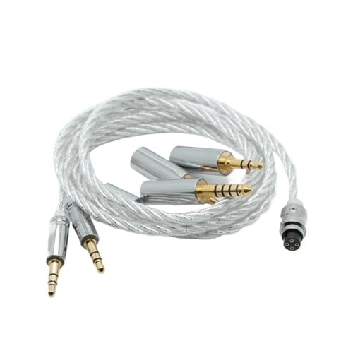Sennheiser�EAudio?Technica �ƌ݊���������܂� 4 �c�A�b�v�O���[�h�I�[�f�B�I�t�@�C���P�[�u�� | 3.5?4.4mm�AMiniXLR�AA2DC �������R�l�N�^���ځA�n�C�t�@�C�I�[�f�B�I�Đ�����(HD800,1.25m)