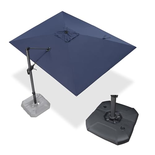 PURPLE LEAF 9×11.5ft Umbrella with Base