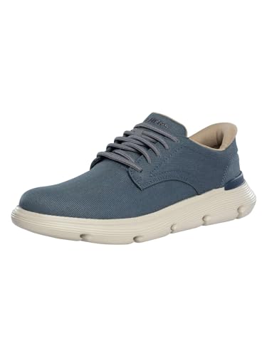 Image of Skechers Men's USA Garza - Clive Smooth Toe Canvas Bungee Lace Slip-Ins