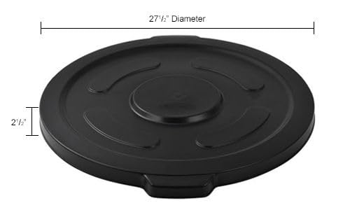 Amazon.com: Global Industrial 55 Gallon Garbage Can Lid, Black