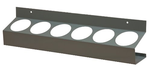 Durham 385-95 Gray Cold Rolled Steel 6 Sections Aerosol Can Caddy, 21-1/2" Width