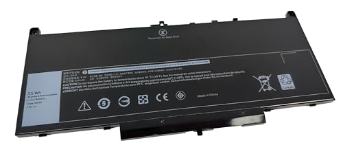 Sostituzione della batteria Dell J60J5 per Latitude E7270 E7470 J60J5 PDNM2 MC34Y 451-BBSY 451-BBSU WYWJ2 242WD R1V85 GG4FM 1W2Y2 NJJ2H R97YT F1KTM 5F08V, 55Wh