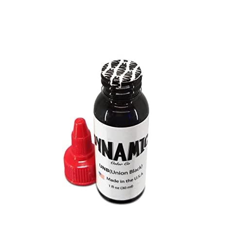 DYNAMIC - Tinta Tatuaje para el cuerpo Color Union Black 1oz