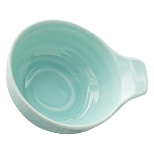 CONGARTENO Snack Bowl Divided Sauce Dishes Small Sauce Cups Hot Pot Dish Ketchup Platter Bbq Sauce Dish Small Bowl Sauce Dipping Plates Appetizers Appetizer Dishes Dip Bowls Sky-blue Ceramics