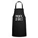 Spreadshirt® T'Inquiète Je Gère Souriant Tablier, noir
