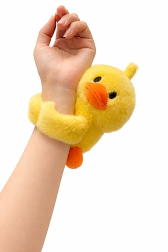 Image of Kids Soft Animal Stuffed Toy Slap Bands Wristbands | Cute Plush Wearable Toy Bracelet for Girls and Boys | Birthday Party Favors, Return Gifts, Stocking Stuffers