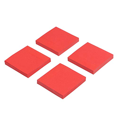Eagle Sticky Notes, 7,6 x 7,6 cm, 100sheets/Pad, 4 coussinets doré (Rouge)