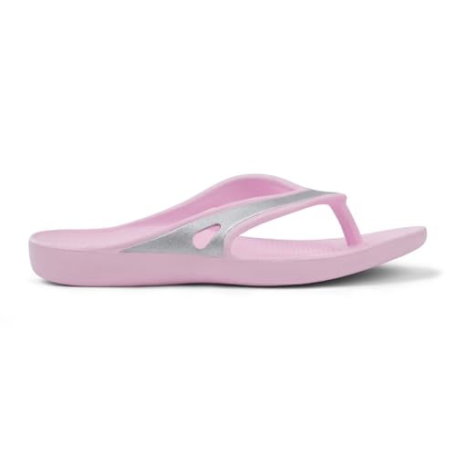 Image of SOLETHREADS Gleam Women Flip Flop | Metallic Strap | Lightweight | Soft Comfortable | Waterproof | Stylish | Thong | Anti Skid | Slippers | Styles | Daily Use | Everyday Slippers
