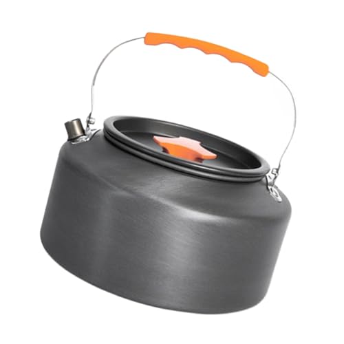 Macetas de camping, calderas de agua, de aluminio, para exteriores, tetera portátil, para colgar, utensilios de cocina para camping, viajes