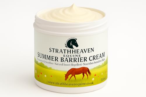 Equine Summer Barrier Cream for Horses – Natural Insect & Fly Repellent with Citronella, Tea Tree & Lavender Oil – Soothing Horse Skin Protection for Summer Itch & Irritation - 500ml