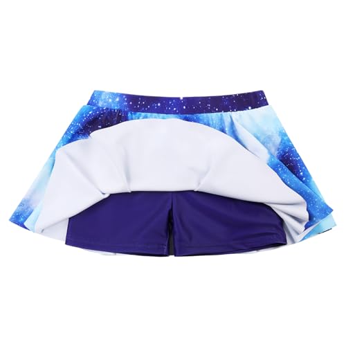 Image of Girls Rash Guard 2 Pieces Bathing Suit UPF50+ Swimsuit with Swimming Skirt Swimwear 2-14Y