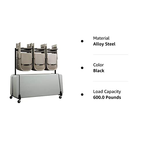 AdirOffice Combo Cart For Chairs & Tables Foldable