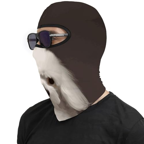 Balaclava para Ski para Hombres y Mujeres con Estampado de Caniche Francés, Máscara Facial Térmica para Clima Frío, Equipo para Motocicleta y Ski, Máscara de Invierno para Mujeres y Hombres miniatura 4