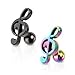 Treble Clef Music Note Tragus/Cartilage Piercing Stud Ion Plated over 316L Surgical Steel