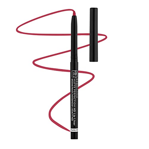 Rebellion Matte Perfection HD Lipliner – Astute Pink 13 | Transfer Proof | Enriched with Shea Butter & Jojoba Oil | Ultra Matte | Waterproof | Paraben & Sulphate Free | Cruelty Free | Vegan | Retractable