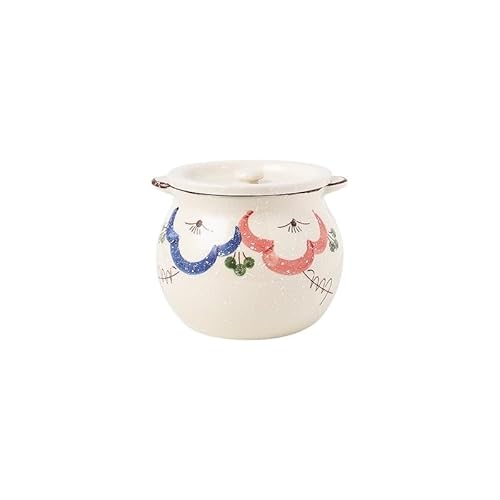 Tloszu 陶器調味料缶シリーズ 和風スタイル 高温焼成 下絵付手描き スプーン位置設計・防塵蓋付き 環境に優れ耐久性
