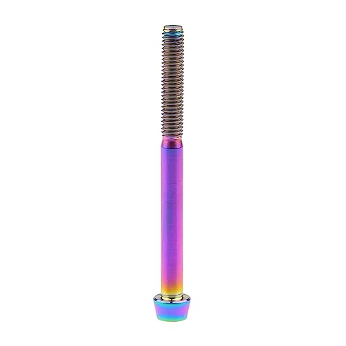Image of Titanium Ti Bolt M5x9 16 18 20 25 30 35 40 45 50 55 60mm Tapered Head Screws Pack of 4 (M5x60mm, Rainbow)