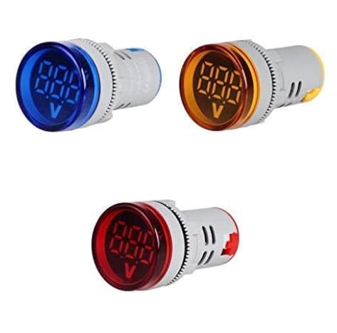 LED Voltmeter Signal Indicator Tester Lights, Measuring Range AC 60-500V