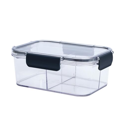 Caja de almacenamiento de alimentos portátil, contenedor de 800 ml, recipiente de almacenamiento de alimentos con tapa para alimentos, verduras