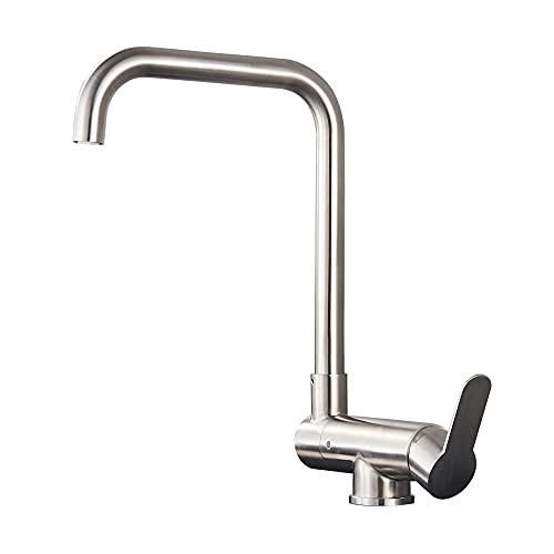 Mitigeur d'évier de cuisine noir avec mitigeur eau froide chaude intérieur pliant