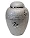 White and Nickel PAW Funeral Cremation URN, Brass URNS- 8