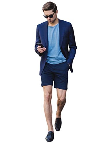 Costume d'été homme fini la chaleur avec cette veste à revers cranté et son pantalon court chic