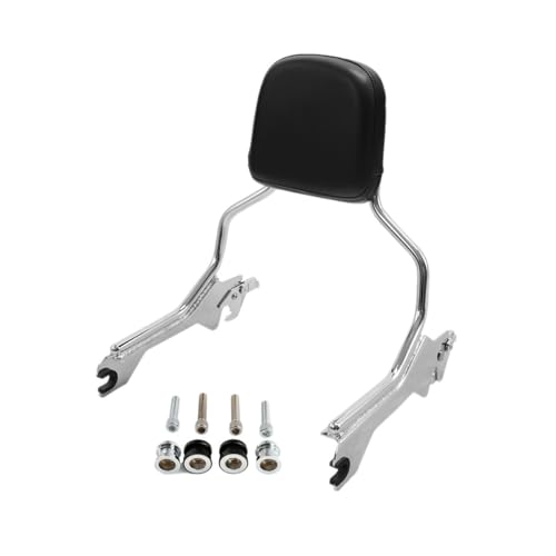 Porte-bagages de dossier moto pour Softail et Fat Boy noir ou chrome