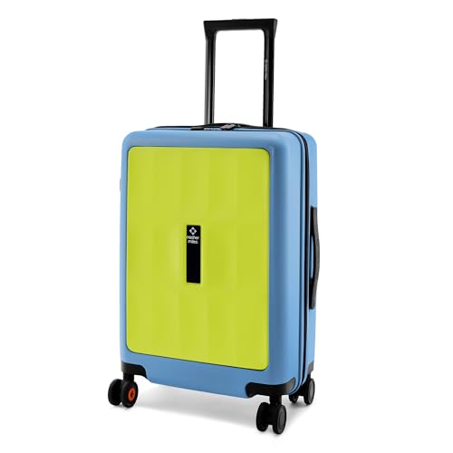 Image of Nasher Miles Zanzibar TSA Lock Hard-Sided Polycarbonate 8 Wheels Double Spinner Cabin Luggage Green Blue 20 inch |55cm Trolley Bag| Suitcase,Small