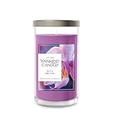 Yankee Candle Medium Pillar Scented Candle with up to 115 Hour Burn Time, Premium Plant Wax Blend for Consistent Burn, 14.25 oz Pillar Candle with Room Filling Fragrance, Wild Orchid