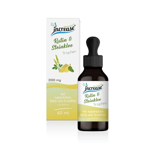 Liposomale Rutin & Steinklee Tropfen hochdosiert - (60.000mg pro Packung) 2000mg Rutin & Steinklee pro Tagesdosis - MCT Öl - Hohe Bioverfügbarkeit