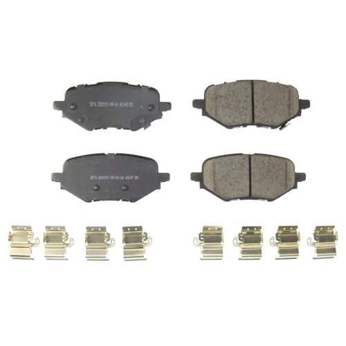 Image of PowerStop Rear Brake Pads for Acura ADX 2025 |Honda Clarity 2017-21 |HR-V 2023-25 - Z17 Ceramic Brake Pads with Installation Hardware, 17-2116