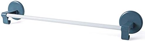 LUOFDCLDDD Towel Rack Holder Wall Mounted,Simplicity Abs Self-Adhesive Towel Bar for Bathroom Hotel Kitchen 51.5 cm Black/Blue