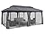 ABCCANOPY Outdoor Patio Gazebo 10x20 - Double Roof Canopy with Mosquito Netting for Backyard, Deck, Garden, Lawn, Dark Gray